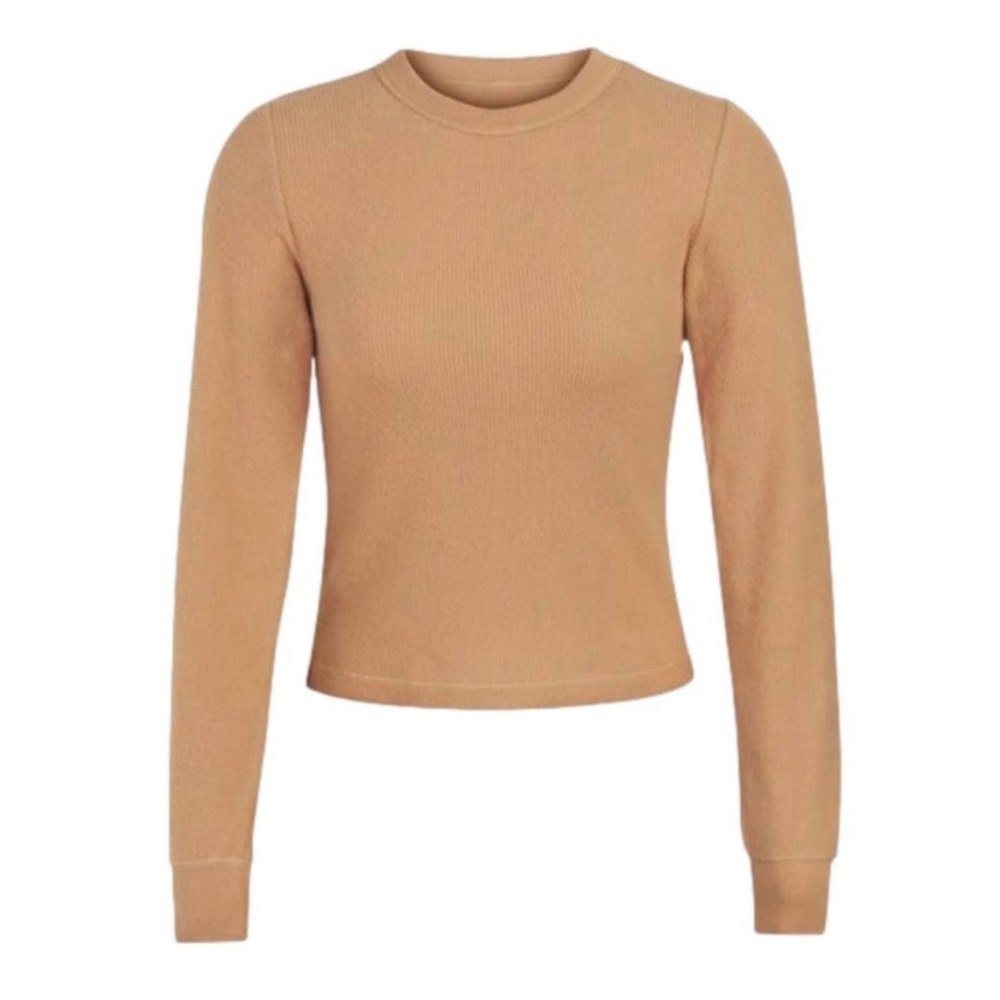 SKIMS LONG SLEEVE WAFFLE SHIRT (NWT)
